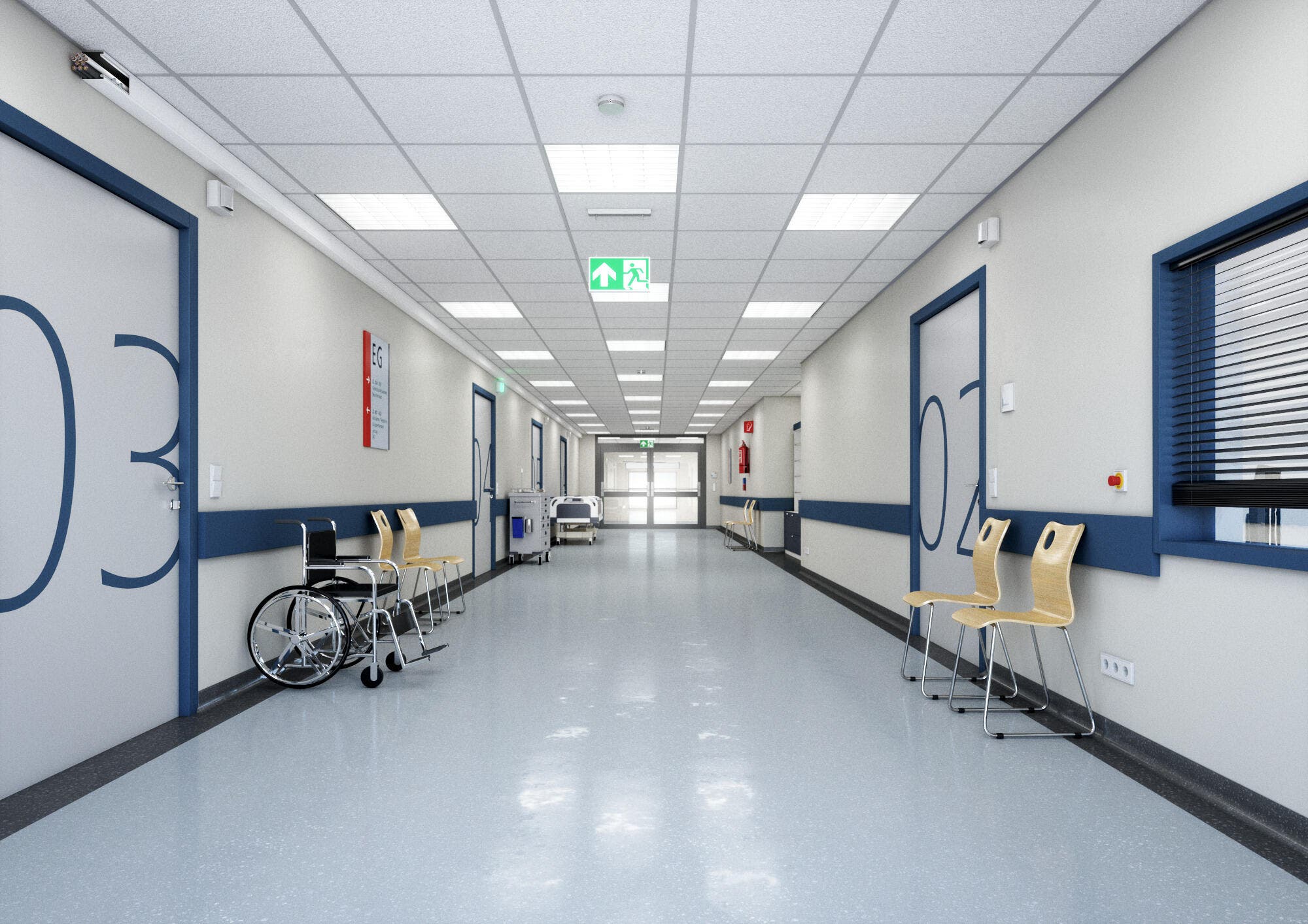 hospital, corridor